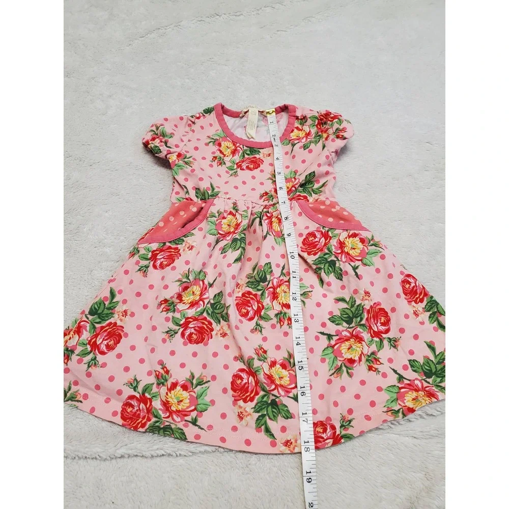 Matilda Jane Pretty in Pink Floral Polka Dot Casual Dress Girl 18 24‎ months